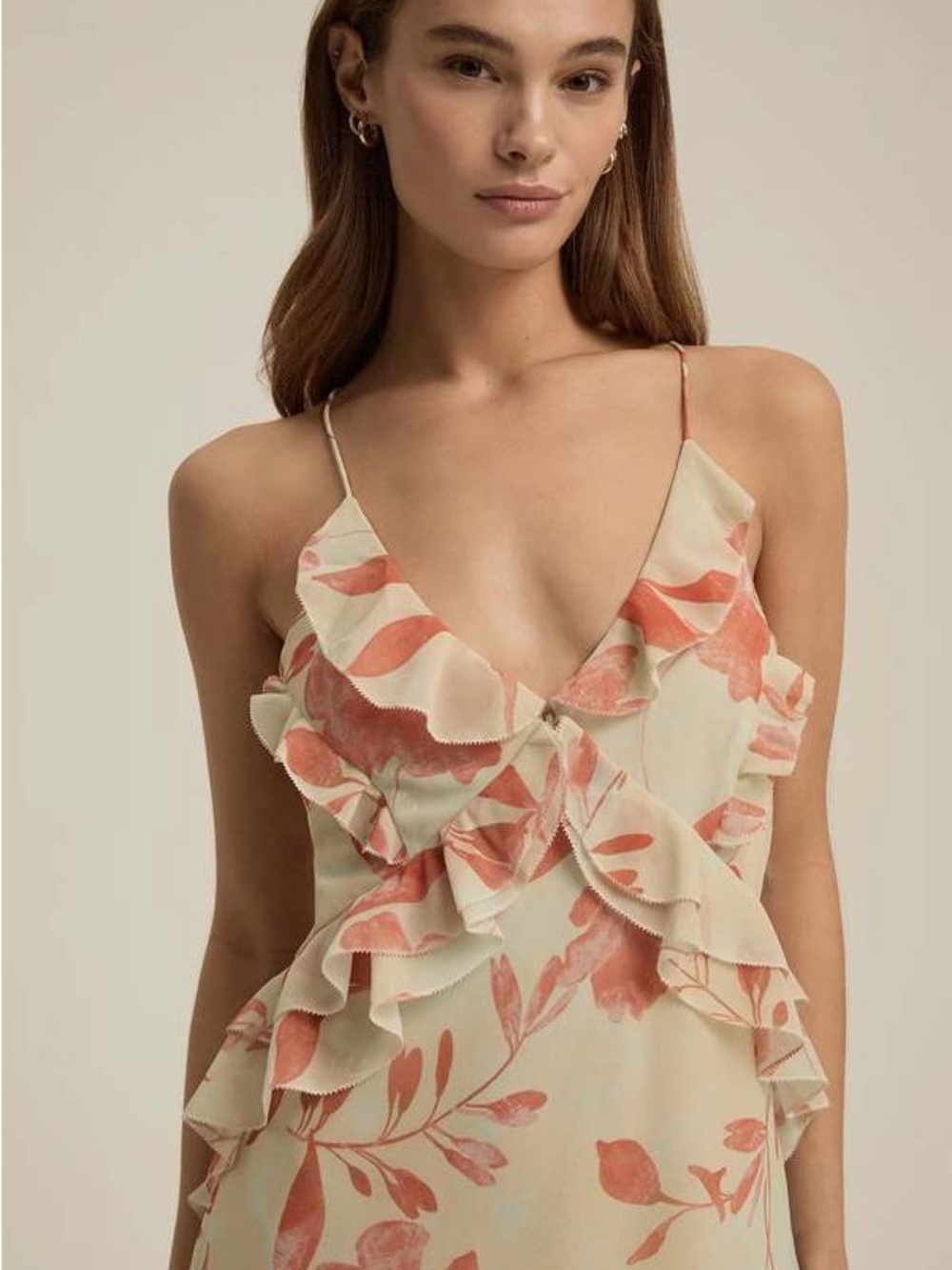 NEW FAVORITE DAUGHTER who me dress in beige Size S - Picture 2 of 15